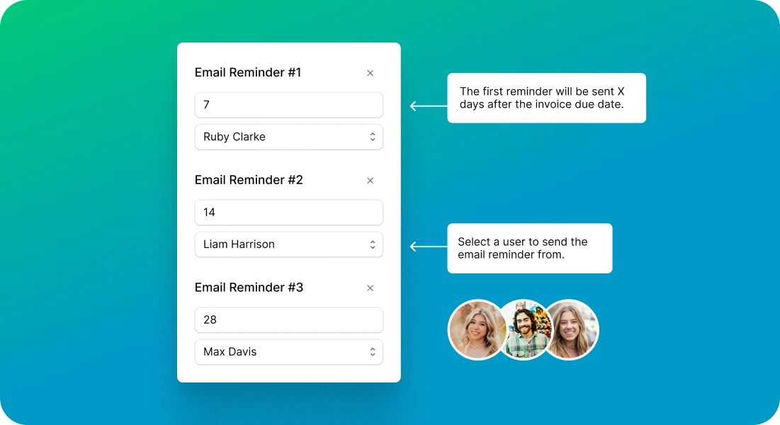 Setting up reminder rules