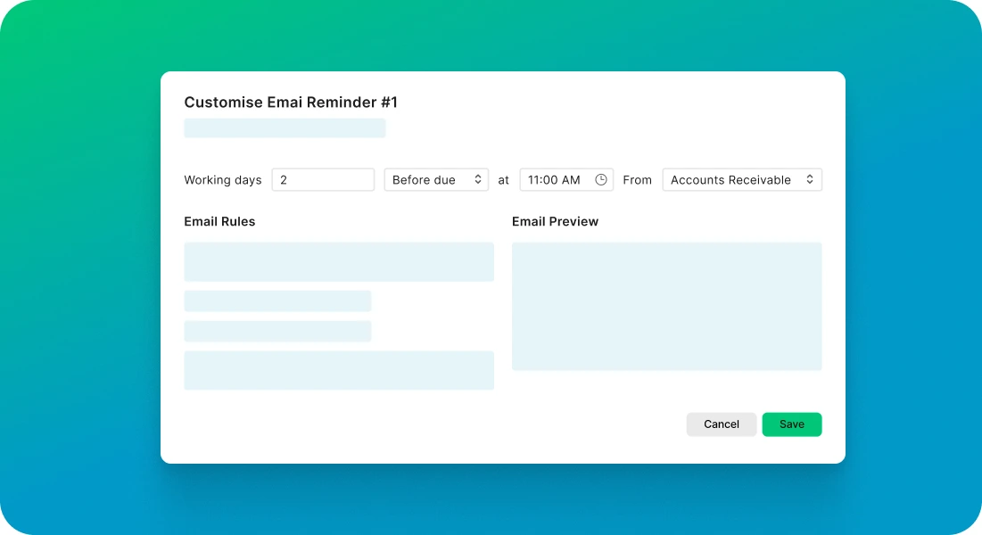 Configuring AI email rules
